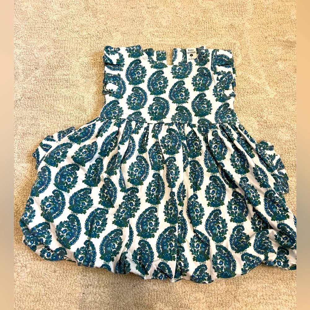 Kate Quinn Alice In Wonderland | blue paisley | 18-24m